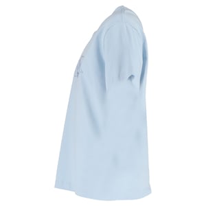 Dior Hylton Nel SS25 Logo Printed T-Shirt in Light Blue Cotton