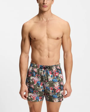 Piranha Swim Shorts in Dark Green