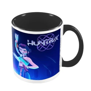 K-Pop Demon Hunters Huntrix Pose Tvåfärgad 315ml Mugg (Blå/Svart/Vit)