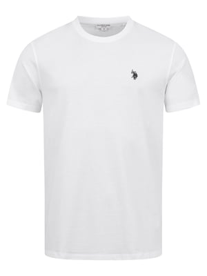 U.S. Polo Assn. heren basic T-shirt van 100% katoen