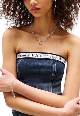 Denim Tube Top Logoband