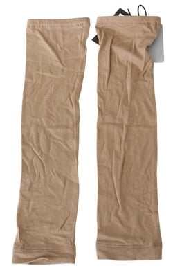 Beige Armwarmers Rekbare Gebreide Materialen