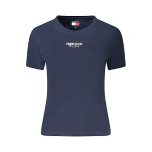 Tommy Hilfiger Blauwe Katoenen Dames T-shirt