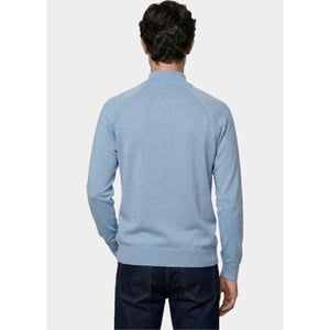 Innocente Half zip half zip met structuur 326/8147 light blue