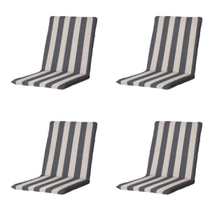 Madison stapelstoelkussen amora - 97x49x5cm set van 4