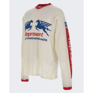 Represent Heren mesh pegasus long sleeve t-shi