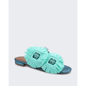 Kurt Geiger Dames raffia buckle