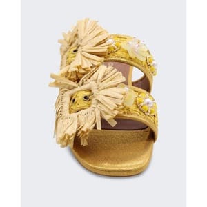 Kurt Geiger Dames raffia buckle