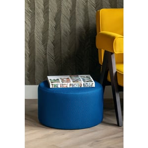 Leitmotiv poef retro mesh rond - 50x50x30 cm