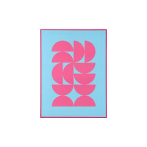 Present Time wall art geometric - 3x30x40 cm