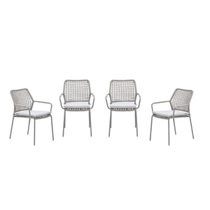 Garden Impressions Swifty tuinstoelen set van 4 / rope natural sand