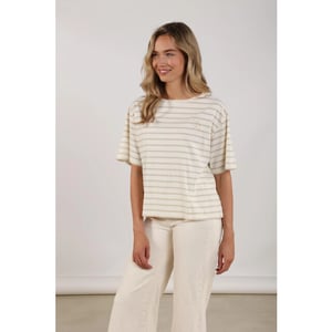 Nukus Nks04030 126 saartje shirt stripe offwhite/gold