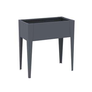 Westmann Vedura s metalen verhoogde plantenbak 74x40x80 cm grijs