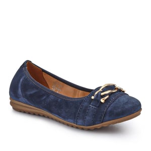 Jones Bootmaker Yvette Leather Wide-Fit Ballet Pumps
