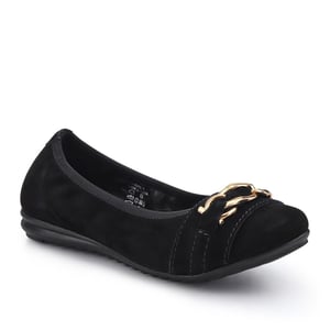 Jones Bootmaker Yvette Leather Wide-Fit Ballet Pumps