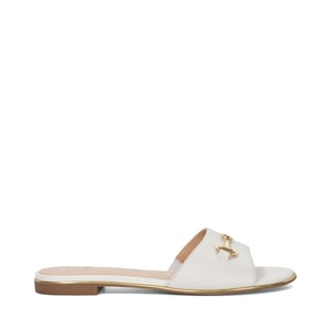 Dune Ladies Leonies - Flat Leather Slip-On Mule