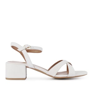 Jones Bootmaker Hyacinth Wide-Fit Heeled Leather Sandals
