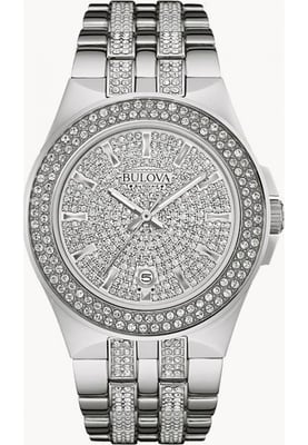Bulova 96B235 Mens Crystal Watch