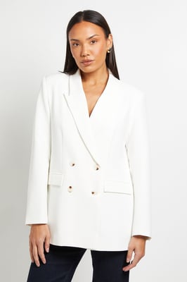 Relaxed Double Breasted Blazer