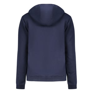 Noorwegen 1963 Blauwe Katoenen Dames Sweater met Capuchon en Rits