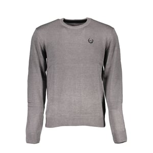 Gianmarco Venturi Grigio Katoenen Heren Sweater