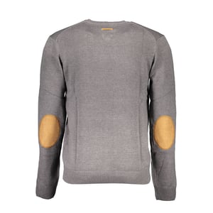 Gianmarco Venturi Grigio Katoenen Heren Sweater