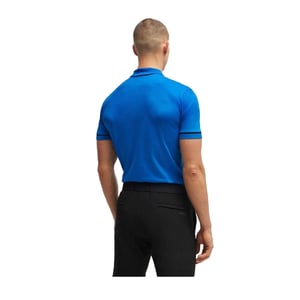 Boss Heren Paule Interlock Slim Poloshirt (Blauw)