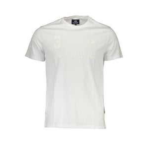 La Martina Bianco Katoenen Heren T-Shirt