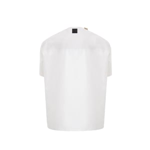 Emporio Armani Witte Katoenen T-Shirt