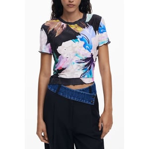 Desigual Svart Polyester T-shirt för Kvinna