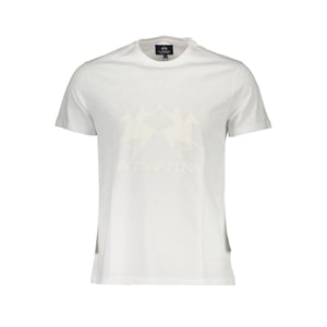 La Martina Bianco Katoenen Heren T-Shirt
