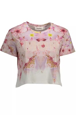 Desigual Roze Katoenen Tops & T-Shirt