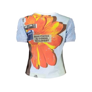 Desigual Azzurro Katoenen Vrouwen T-Shirt
