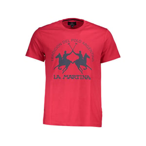 La Martina Rosso Katoenen Heren T-shirt