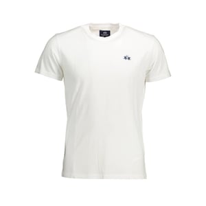 La Martina Bianco Katoenen Heren T-Shirt