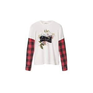 Desigual Vit T-shirt i Bomull