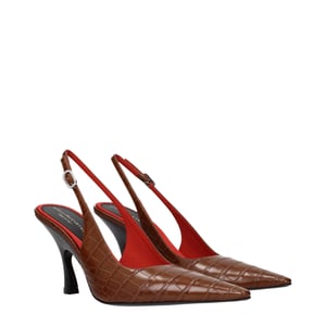 Stella McCartney Bruine Leren Hakken