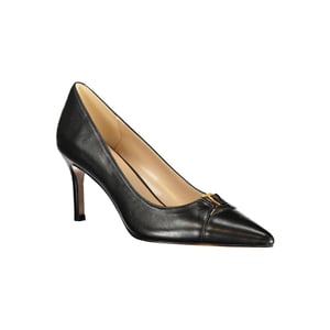 Twinset Zwarte Leren Dames Klassieke Schoen