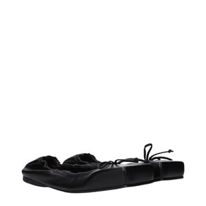 Jacquemus Svarta Läder Ballerinaskor