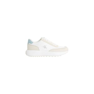 Calvin Klein Jeans Beige Läder Atletiska Sneakers