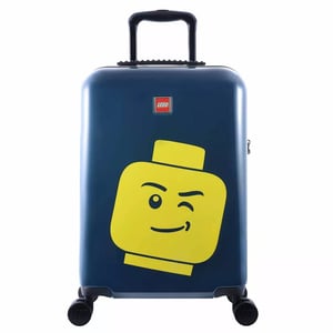 Lego 40L ColourBox Minifigure Head Navy Cabin Suitcase