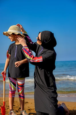 Marina Upf50+ Protective Girls Modest Colorful Baddräkt