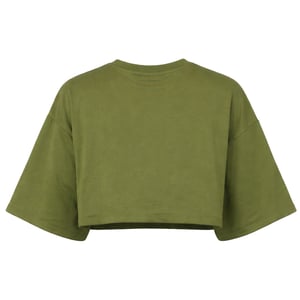 Puma x Rihanna Fenty Crew Neck Womens Green Crop Top