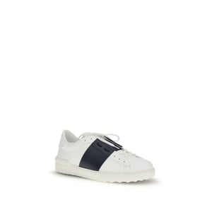 Valentino Garavani Zwarte Kalfsleren Bos Taurus Lage Sneakers