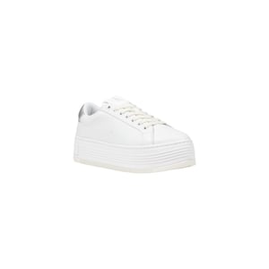 Calvin Klein Jeans Silverläder Plattform Sneakers