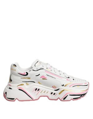 Dolce & Gabbana Multicolor Handgeschilderde DAYMASTER Sneakerschoenen