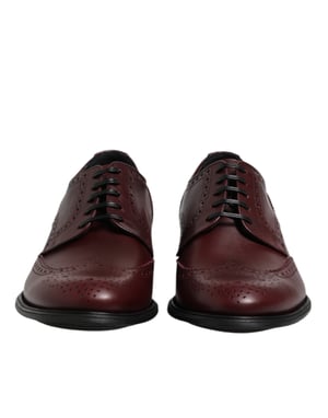 Dolce & Gabbana Bruna Läder Snörskor Derby Dress Shoes