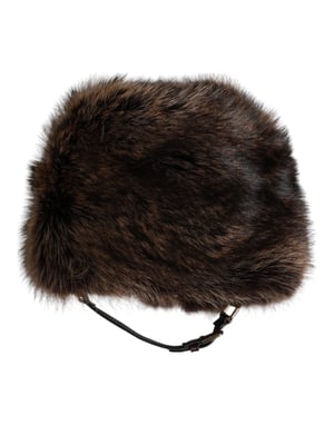 Dolce & Gabbana Bruin Bont Vrouwen Bucket Hat