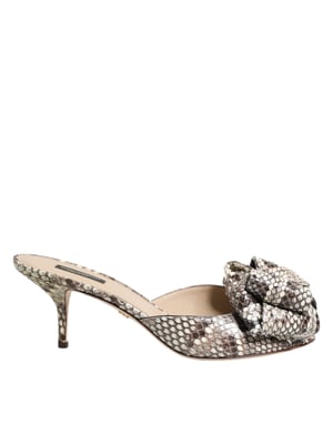 Dolce & Gabbana Multicolor Keira Båge Läder Klackskor