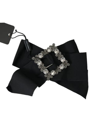 Dolce & Gabbana Svart Swarovski Kristalldekorerad Hårnål